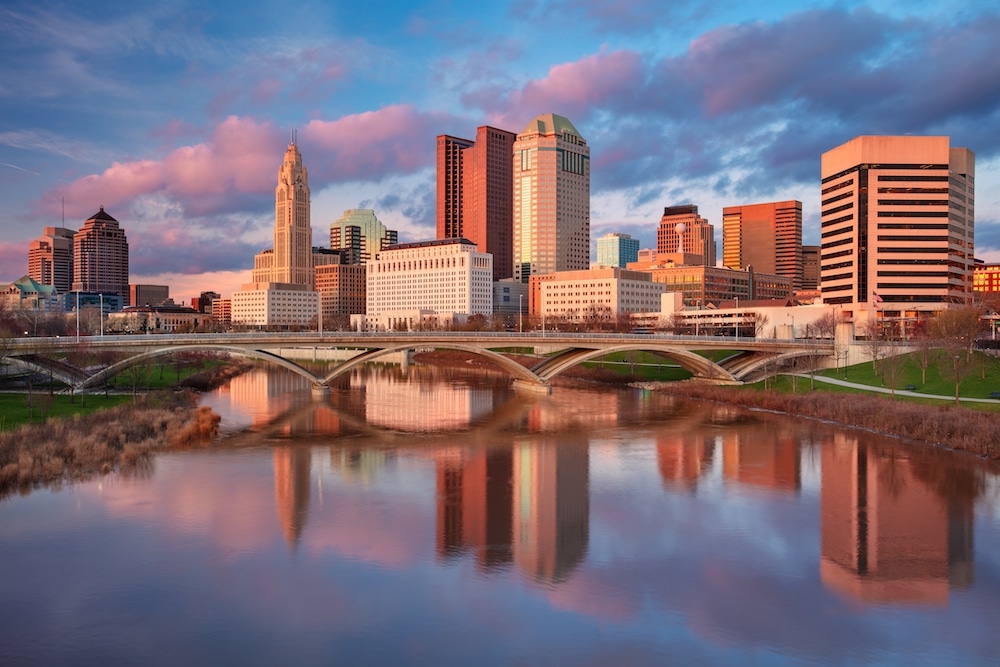 View of the skyline of Columbus, OH, an area our drug rehab serves.