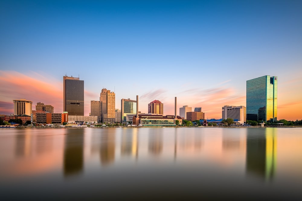 A view of the skyline of Toledo, OH, an area our drug rehab serves.